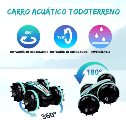 Carro Acuático Todoterreno + MANDO 2.4GHZ 4WD